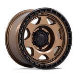 Black Rhino Hard Alloys BR018 VOYAGER Matte Bronze W/ M-Black Lip 17x8.5 -10 6X120 66.9