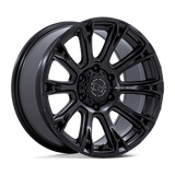 Black Rhino Hard Alloys BR020 DIAMONDBACK Matte Black 20x9 -12 6X135 87.1
