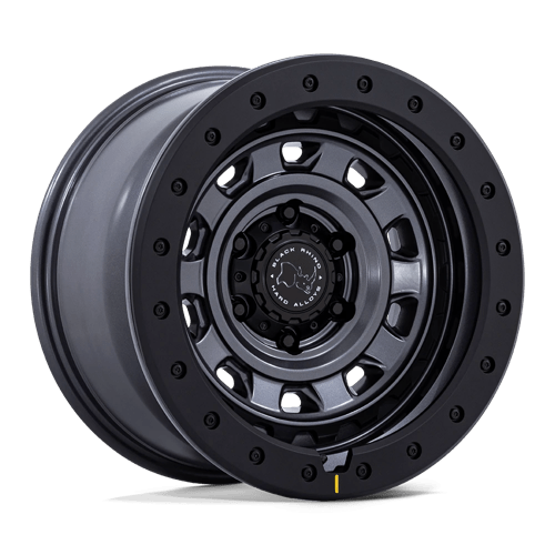 Black Rhino Hard Alloys BR023 XPLORER Matte Gunmetal W/ Black Rock Guard 17x9 -12 5X127 71.5