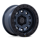 Black Rhino Hard Alloys BR023 XPLORER Metallic Blue W/ Black Rock Guard 17x9 +1 6X139.7 106.1
