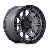 Black Rhino Hard Alloys CALICO Matte Gunmetal W/ Matte Black Lip 20x9 +0 5X127 71.5