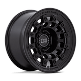Black Rhino Hard Alloys FUJI Matte Black 17x8 +30 5X114.3 72.56