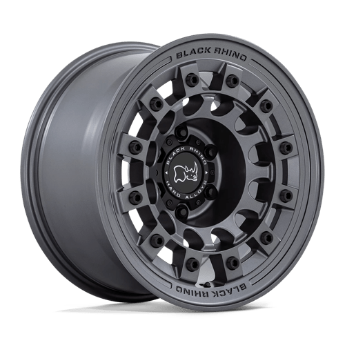 Black Rhino Hard Alloys FUJI Matte Gunmetal 17x8 +38 6X139.7 106.1