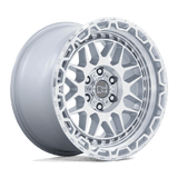 Black Rhino Hard Alloys HOLCOMB Gloss Silver W/ Mirror Cut Face 17x9.5 +18 6X114.3 76.1