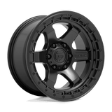 Fuel D750 BLOCK Matte Black W/ Black Ring 18x9 +01 6X139.7 106.1