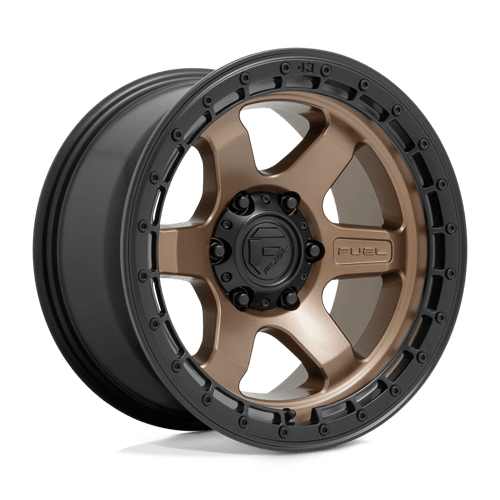 Fuel D751 BLOCK Matte Bronze W/ Black Ring 17x9 +01 5X127 71.5