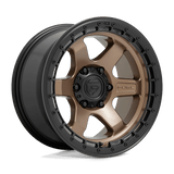Fuel D751 BLOCK Matte Bronze W/ Black Ring 17x9 +01 6X114.3 66.3