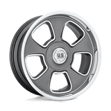 US Mag U125 BOULEVARD Matte Gun Metal 20x8 +01 5X127/5X139.7 87.1