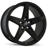 Braelin BR08 Matte Black 20x10.0 +25 5x114.3 56.1
