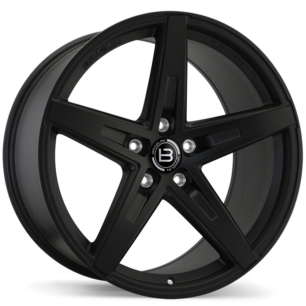 Braelin BR08 Matte Black 20x10.0 +25 5x114.3 60.1