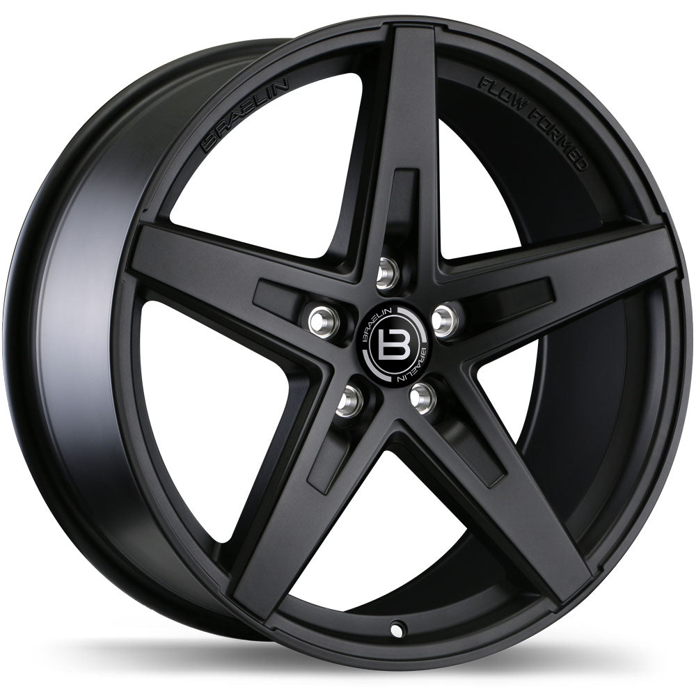 Braelin BR08 Matte Black 20x8.5 +35 5x130 71.6