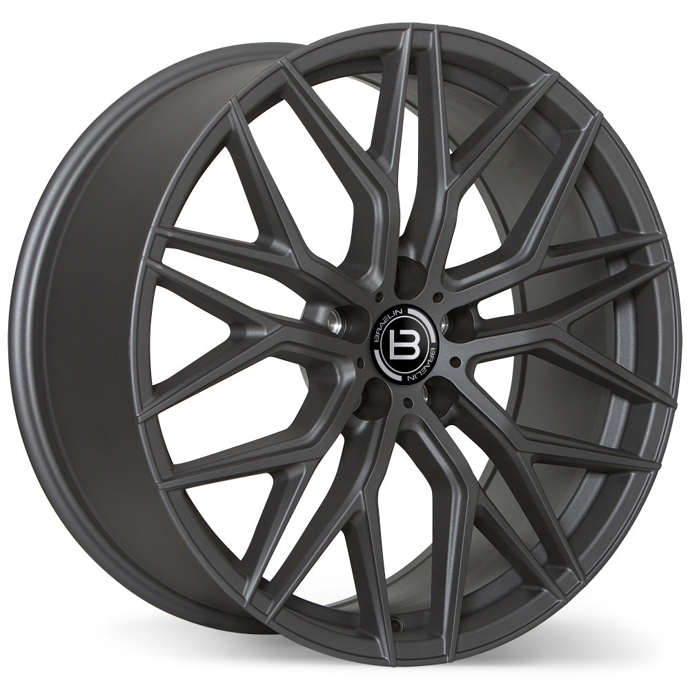 Braelin BR10 Matte Graphite 19x8.5 +45 5x114.3 63.4