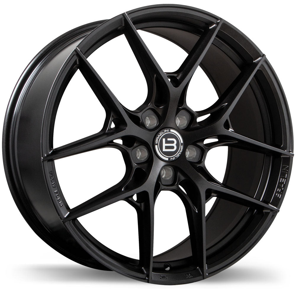 Braelin BR14 Satin Black Anthracite 18x8.0 +35 5x115 70.3