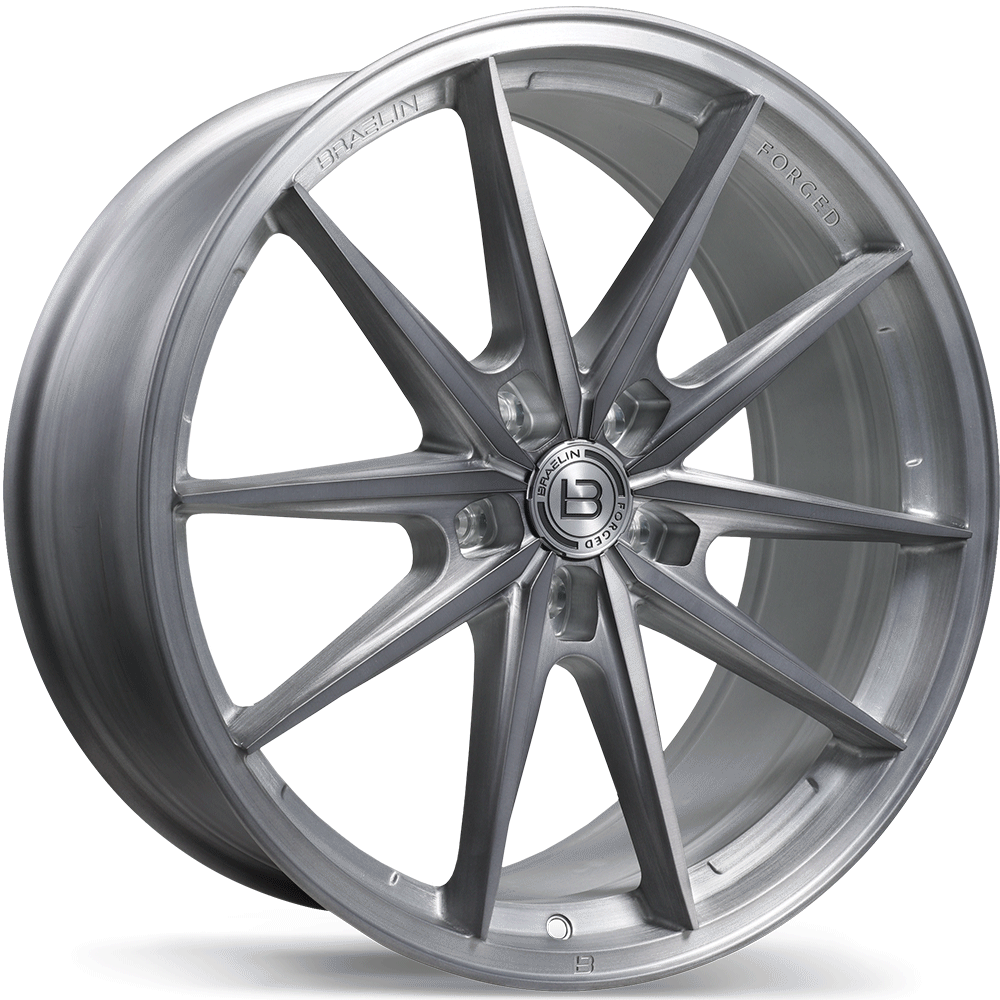 Braelin BRF1 Brushed Matte Carbon Grey 19x8.5 +40 5x120 70.3
