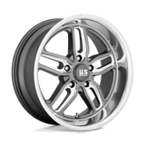 US Mag U129 CTEN Matte Gun Metal Milled 20x10 +01 5X120.65 72.56