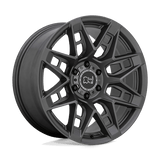 Black Rhino Hard Alloys CAPROCK Matte Gunmetal 17x8.5 +0 6X135 87.1