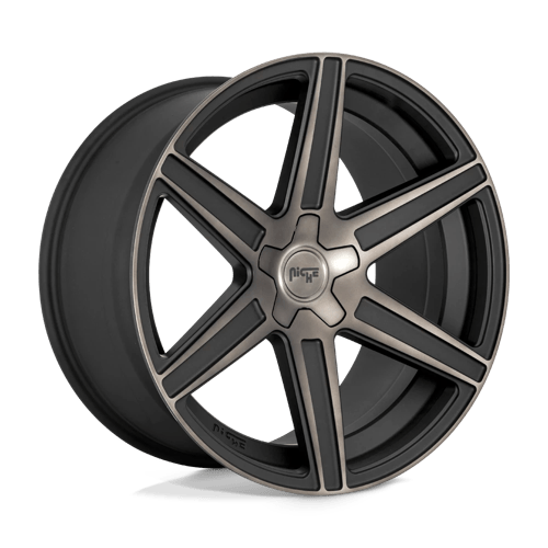 Niche M236 CARINA Matte Machined Double Dark Tint 24x10 +25 5X139.7 78.1