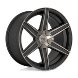 Niche M236 CARINA Matte Machined Double Dark Tint 24x10 +25 5X139.7 78.1