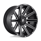 Fuel D616 CONTRA Matte Black Milled 22x10 -18 8X170 125.1