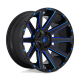 Fuel D644 CONTRA Gloss Black Blue Tinted Clear 22x10 -19 6X135/6X139.7 106.1