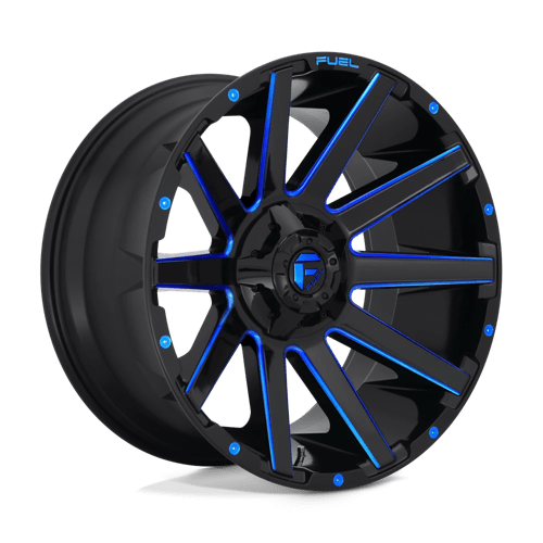 Fuel D644 CONTRA Gloss Black Blue Tinted Clear 20x9 +20 6X135/6X139.7 106.1
