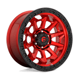 Fuel D695 COVERT Candy Red Black Bead Ring 16x8 +01 6X139.7 106.1