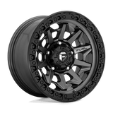 Fuel D716 COVERT Matte Gun Metal Black Bead Ring 15x8 -19 6X139.7 108