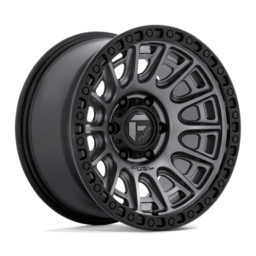 Fuel D835 CYCLE Matte Gunmetal W/ Black Ring 17x8.5 +30 5X130 71.6