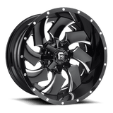Fuel D239 CLEAVER Gloss Black Milled 24x16 -99 8X165.1 125.1