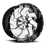 Fuel D240 CLEAVER Chrome Plated Gloss Black Lip 20x10 -19 8X180 124.2