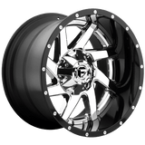 Fuel D263 RENEGADE Chrome Plated Gloss Black Lip 20x12 -44 8X180 125.1