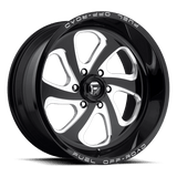 Fuel D587 FLOW Gloss Black Milled 18x9 +20 8X165.1 125.1