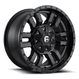 Fuel D596 SLEDGE Matte Black Gloss Black Lip 18x9 +01 5X114.3/5X127 78.1