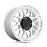 Black Rhino Hard Alloys DELTA Gloss Silver W/ Mirror Face & Lip 18x9.5 -18 8X170 125.1