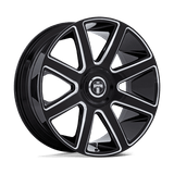 DUB DC273 PULL Gloss Black Milled 24x10 +30 6X135/6X139.7 100.3
