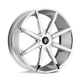 DUB S201 PUSH Chrome Plated 20x8.5 +35 6X120/6X132 74.6