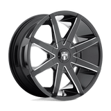 DUB S109 PUSH Gloss Black Milled 20x8.5 +35 5X114.3/5x120 72.56