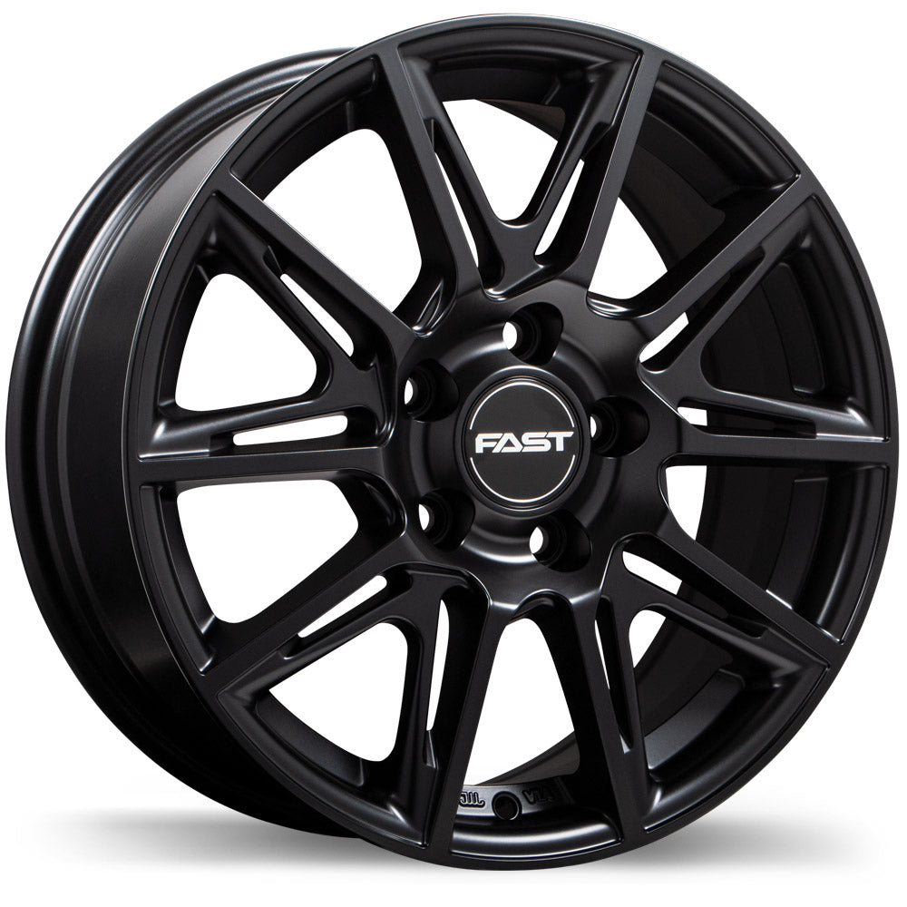 Fast Wheels Switch Satin Black 16x6.5 +42 5x114.3 64.1