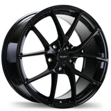 Fast Wheels Innovation Gloss Black 17x7.5 +35 5x114.3 66.1