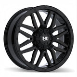 Fast HD Menace Gloss Black 22x9.0 +30 6x135 87.1