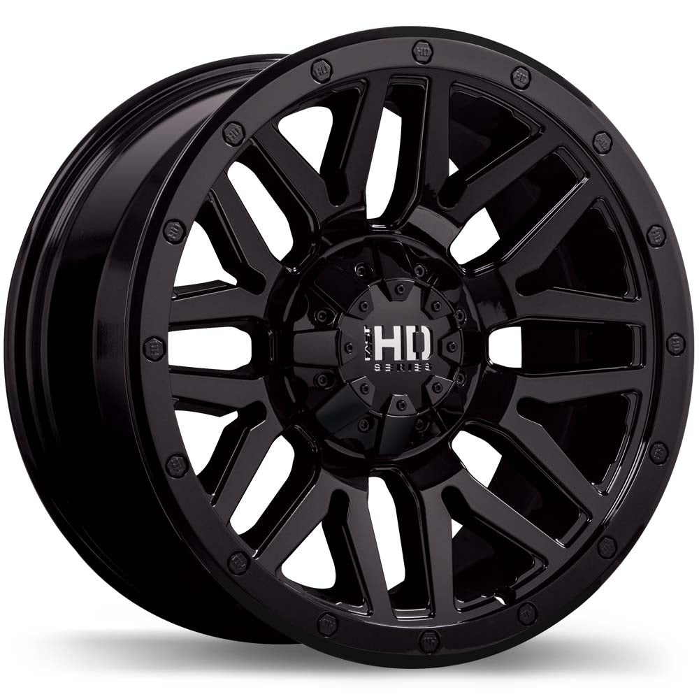 Fast HD Menace Gloss Black 20x9.0 +15 6x135 87.1