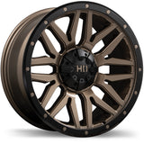 Fast HD Menace Satin Bronze with Black Trim 20x9.0 +0 6x139.7 106.1