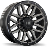 Fast HD Menace Satin Gunmetal with Black Trim 20x9.0 +15 8x180 125
