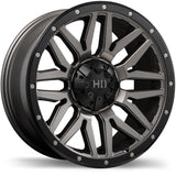 Fast HD Menace Satin Gunmetal with Black Trim 20x9.0 +15 6x135 / 139.7 106.1