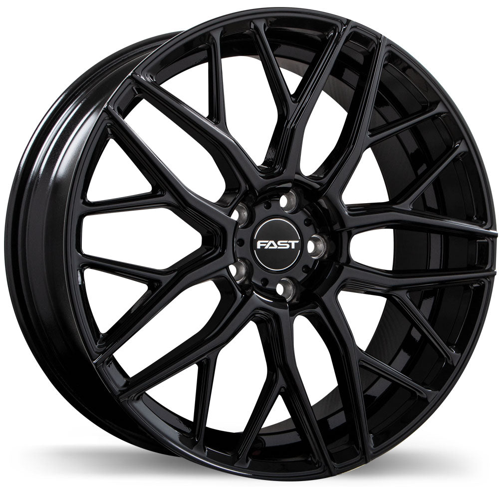 Fast Wheels Vybz Gloss Black 19x8.5 +40 5x108 72.6