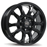 Fast HD Tactical Gloss Black 17x8.0 +40 6x135 87.1