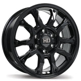 Fast HD Tactical Gloss Black 17x8.0 +24 6x139.7 106.1
