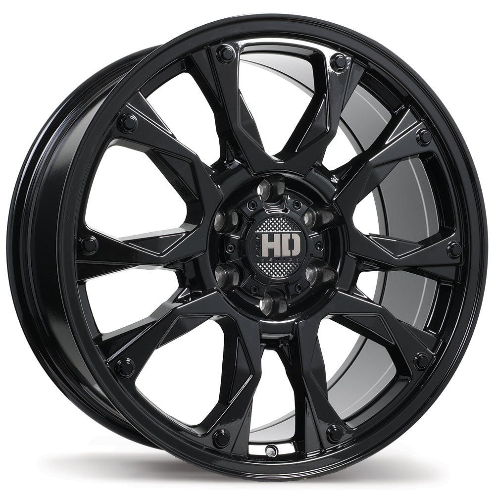 Fast HD Tactical Gloss Black 20x9.0 +28 6x139.7 106.1