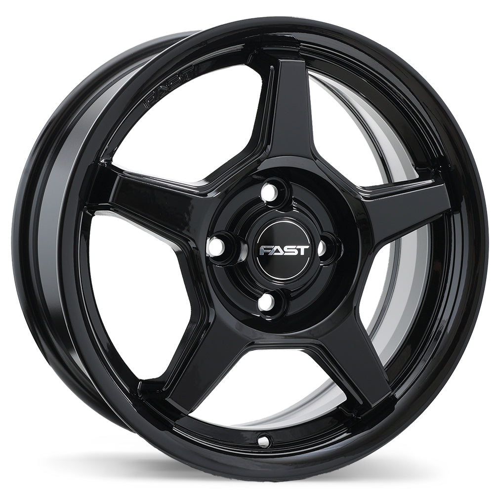 Fast Wheels Flair Gloss Black 15x6.0 +40 4x100 60.1