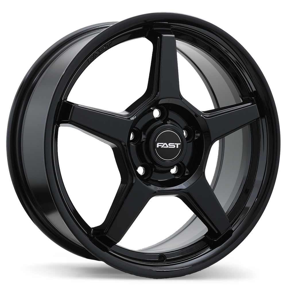 Fast Wheels Flair Gloss Black 17x7.0 +45 5x114.3 67.1